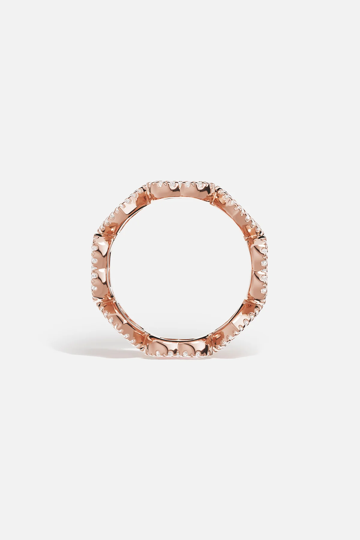 Pink Nacre Heart Ring - Image 3