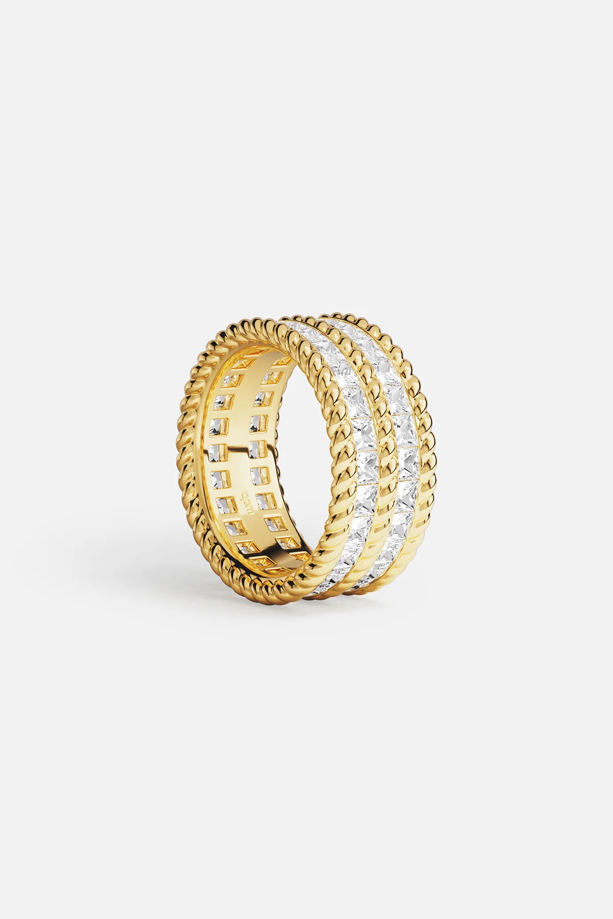 Statement Torsade Pavé Ring - Image 4